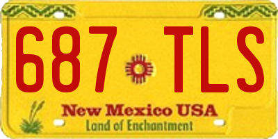 NM license plate 687TLS