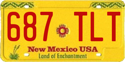 NM license plate 687TLT