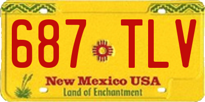 NM license plate 687TLV