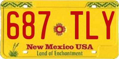 NM license plate 687TLY