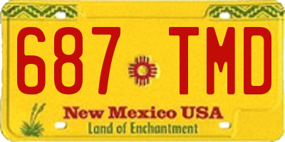 NM license plate 687TMD