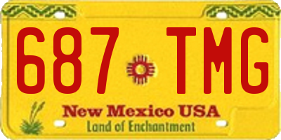 NM license plate 687TMG