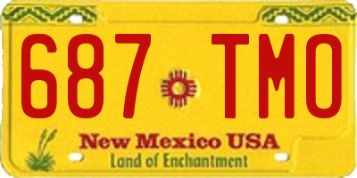 NM license plate 687TMO