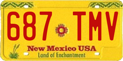 NM license plate 687TMV