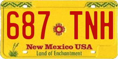 NM license plate 687TNH