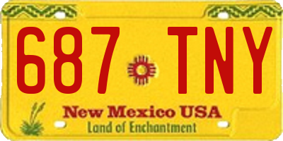 NM license plate 687TNY