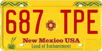 NM license plate 687TPE