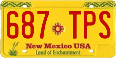 NM license plate 687TPS