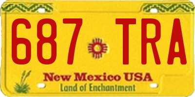 NM license plate 687TRA