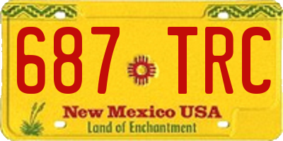 NM license plate 687TRC
