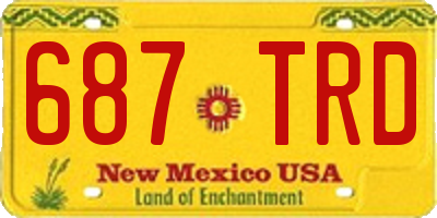 NM license plate 687TRD