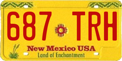 NM license plate 687TRH