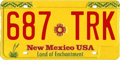 NM license plate 687TRK
