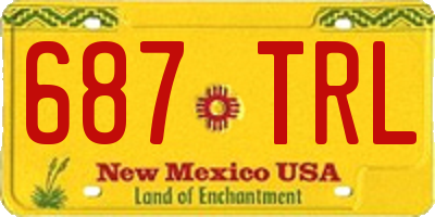 NM license plate 687TRL