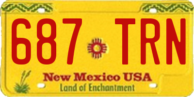 NM license plate 687TRN