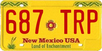 NM license plate 687TRP