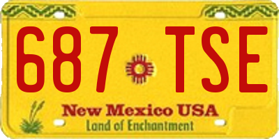 NM license plate 687TSE