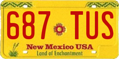NM license plate 687TUS