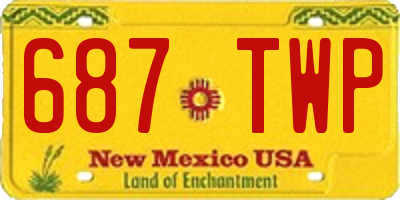 NM license plate 687TWP