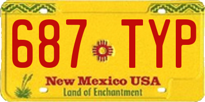 NM license plate 687TYP