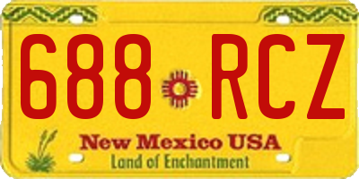 NM license plate 688RCZ