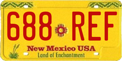 NM license plate 688REF