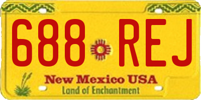 NM license plate 688REJ