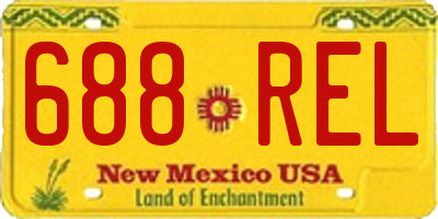NM license plate 688REL