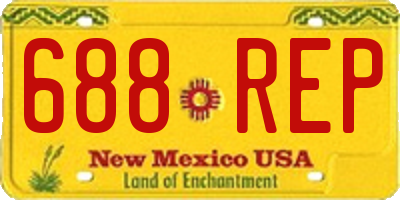NM license plate 688REP