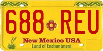 NM license plate 688REU
