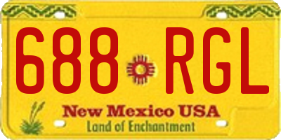 NM license plate 688RGL