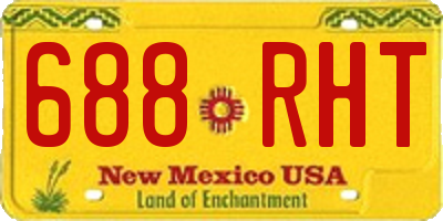 NM license plate 688RHT