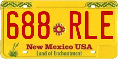 NM license plate 688RLE