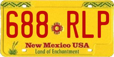 NM license plate 688RLP