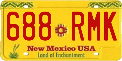 NM license plate 688RMK