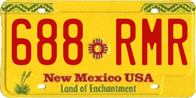 NM license plate 688RMR