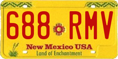 NM license plate 688RMV