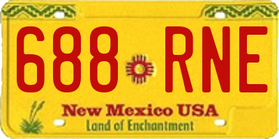 NM license plate 688RNE