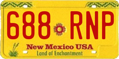 NM license plate 688RNP