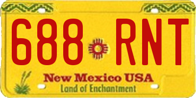 NM license plate 688RNT