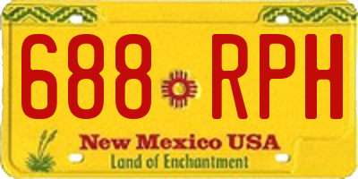 NM license plate 688RPH