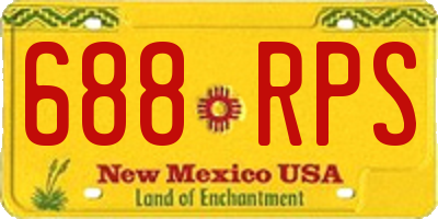 NM license plate 688RPS