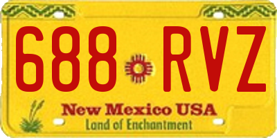 NM license plate 688RVZ