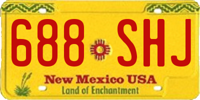 NM license plate 688SHJ
