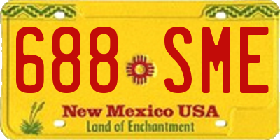NM license plate 688SME