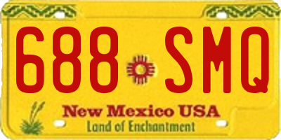 NM license plate 688SMQ