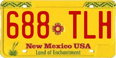 NM license plate 688TLH
