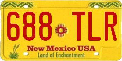 NM license plate 688TLR