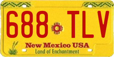 NM license plate 688TLV
