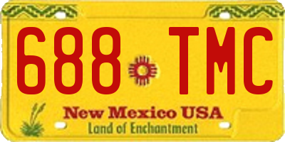 NM license plate 688TMC